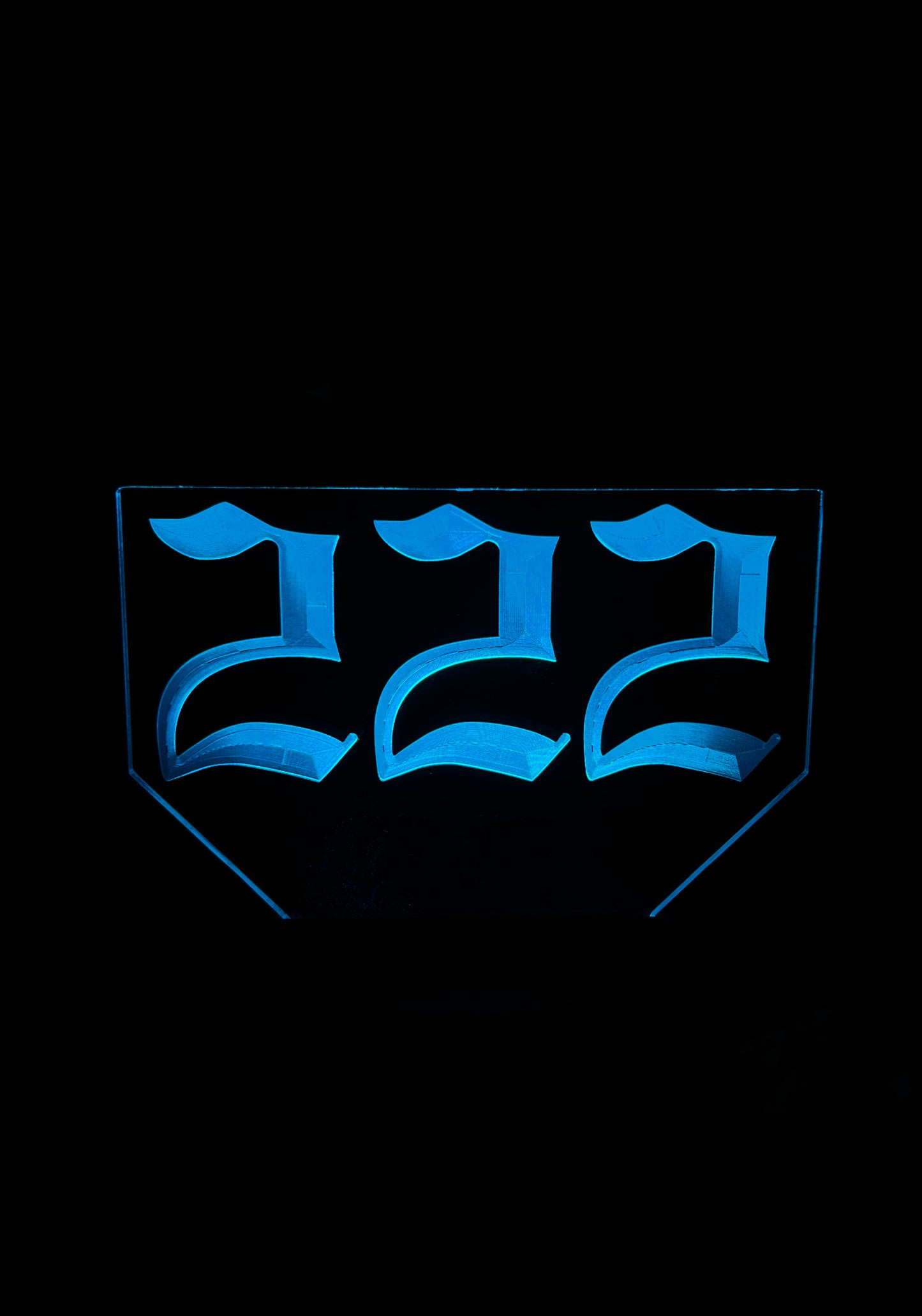 Angel Number LED acrylic sign