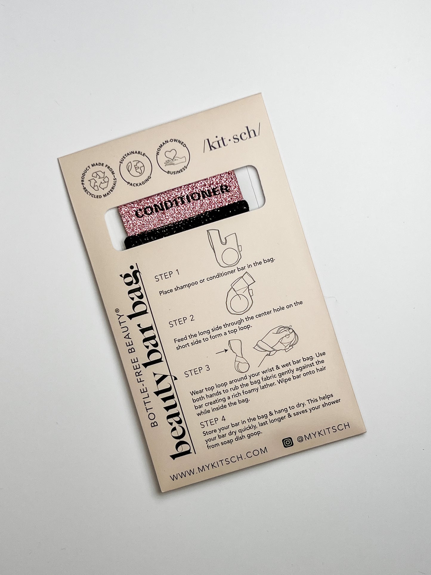 REPLENISH conditioner bar saver bag