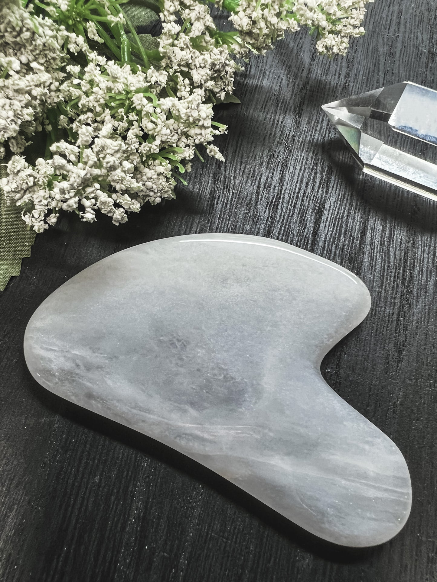 CLEAR QUARTZ gua sha